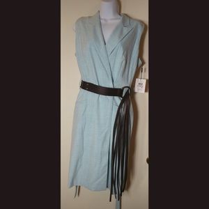 Calvin Klien "wrap" dress linen look but softer